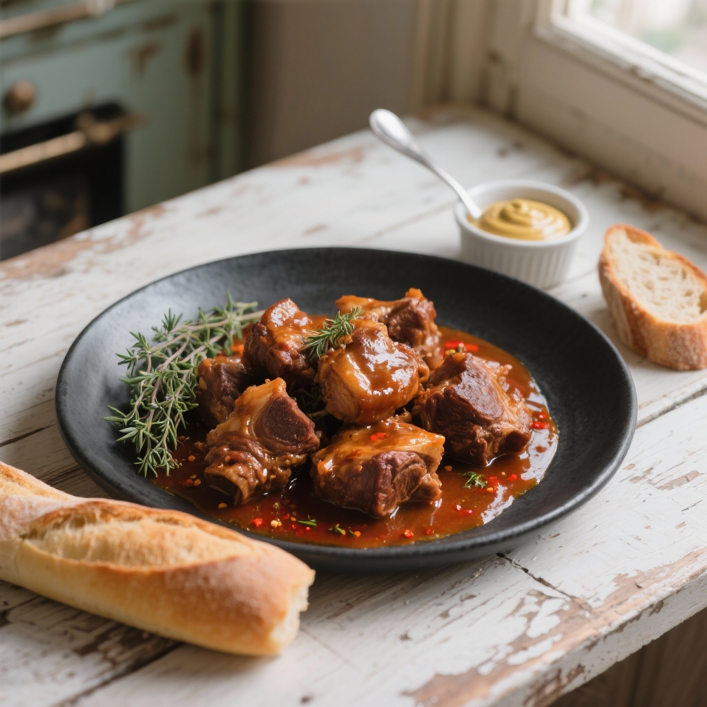 Beer-Braised Pork Cheeks (Joues de Porc à la Bière Brune)