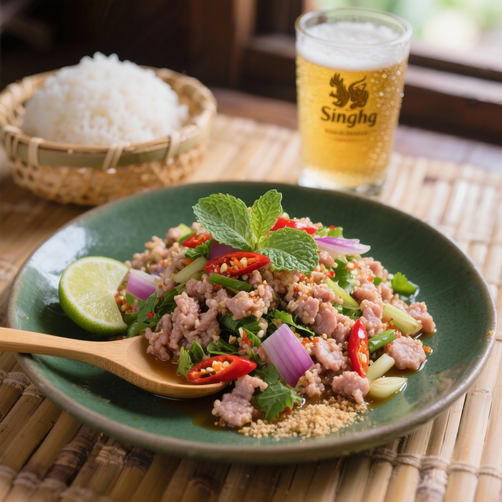 Spicy Minced Pork Salad (Larb Moo)